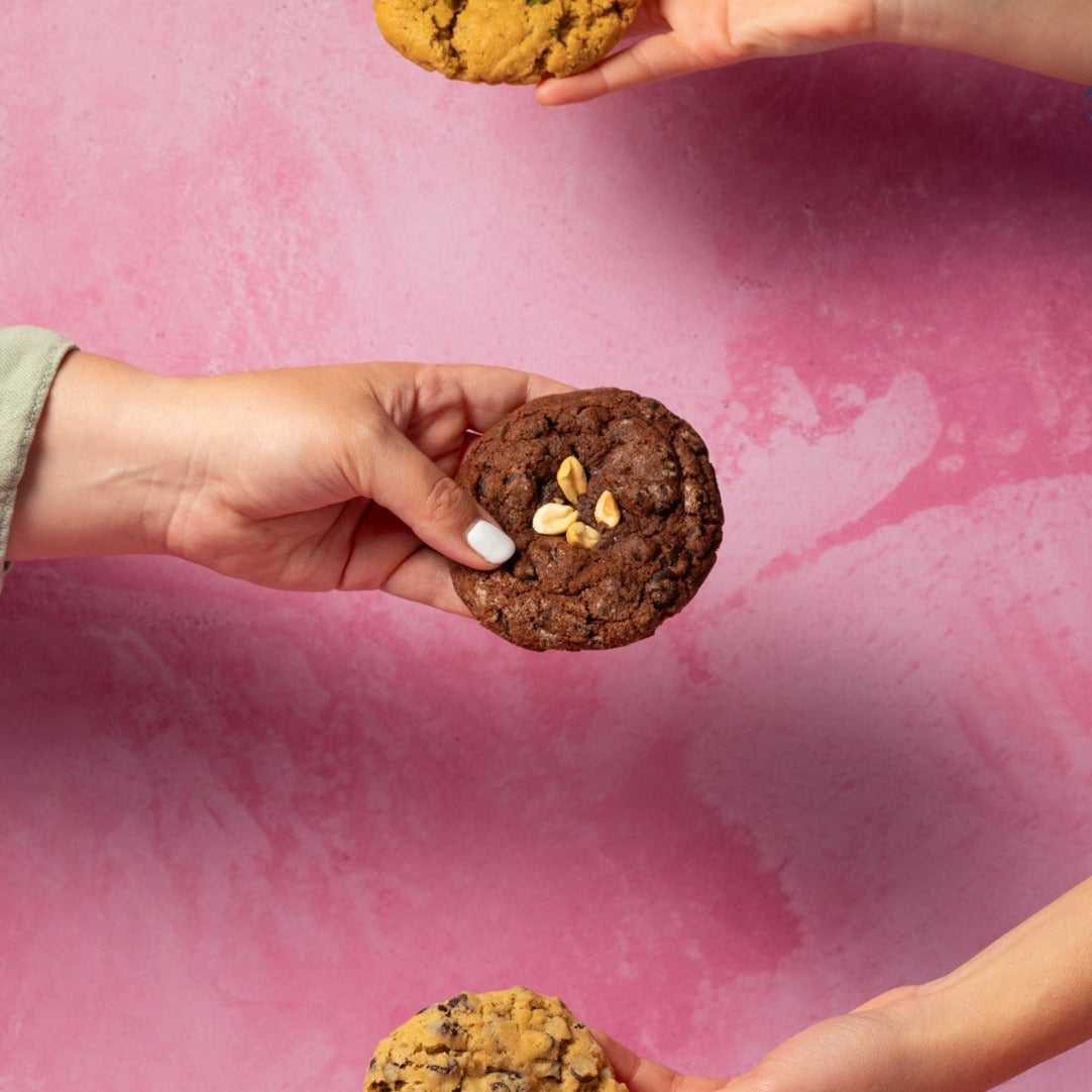 Dark chocolate and peanut butter